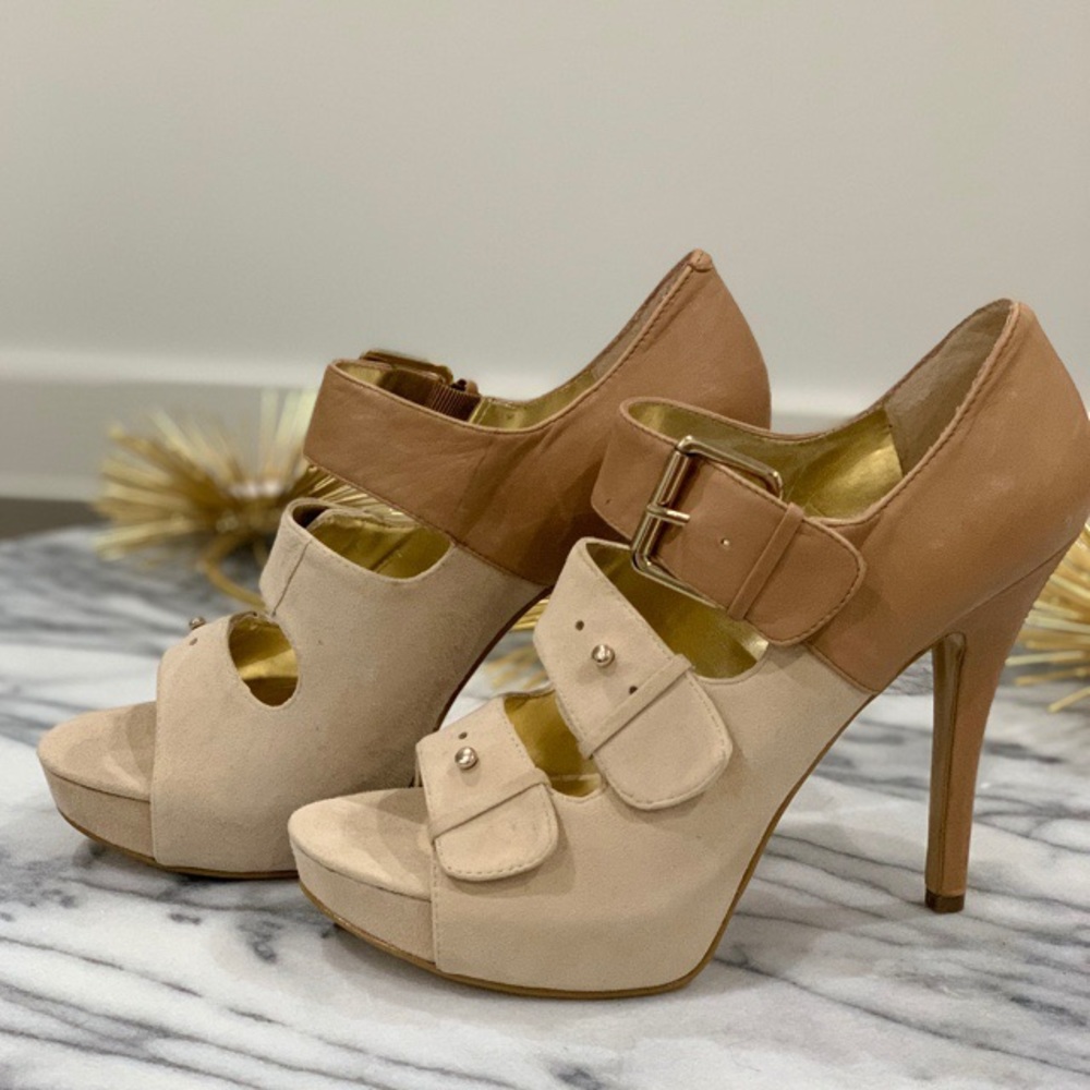 Suede & Leather Heels